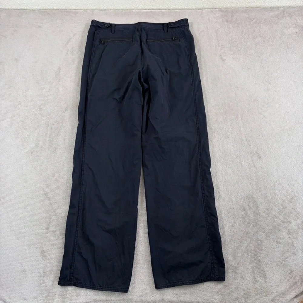 Armani Exchange Performance‎ Cinch Waist Pants Men 34L Zip Pockets Baggy Grunge